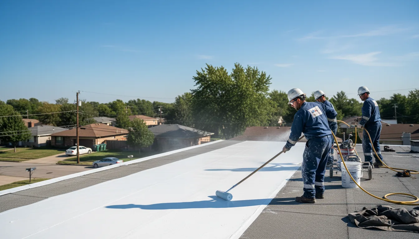 Commercial roof coating in Waka, TX near me